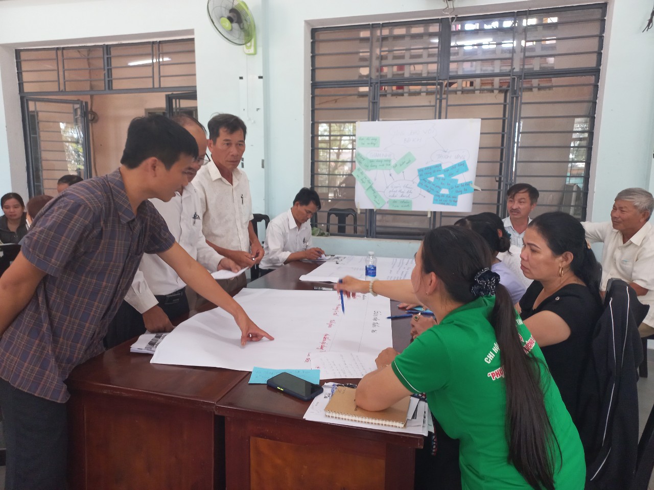 Group meeting to plan the implementation of targets in the residential area (Hoa Vang)